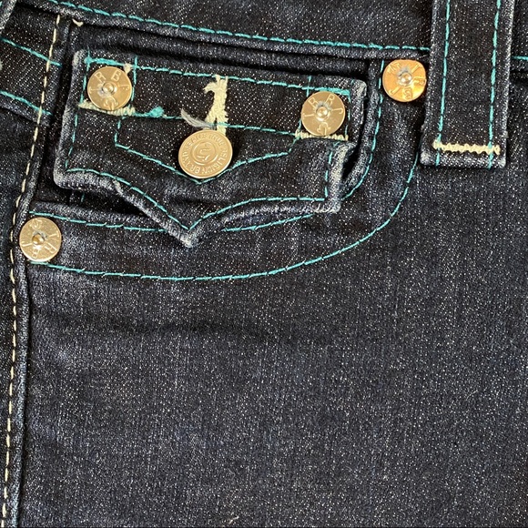 True Religion Aztec Embroidered Back Pocket Skinny - Picture 3 of 8